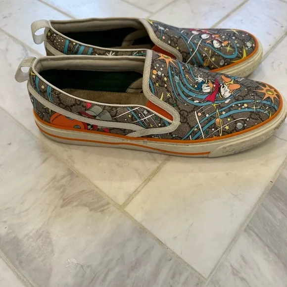 GUCCI X DISNEY slip on tennis shoes - Picture 8 of 11